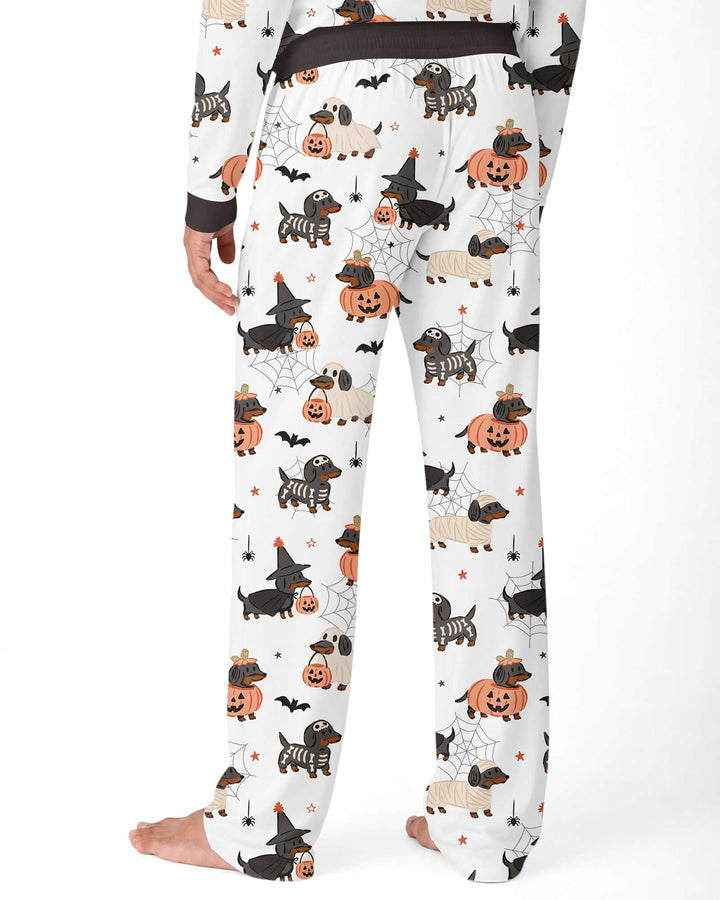 Howl-O-Weenie Dachshund Bamboo Men's Pajama Set
