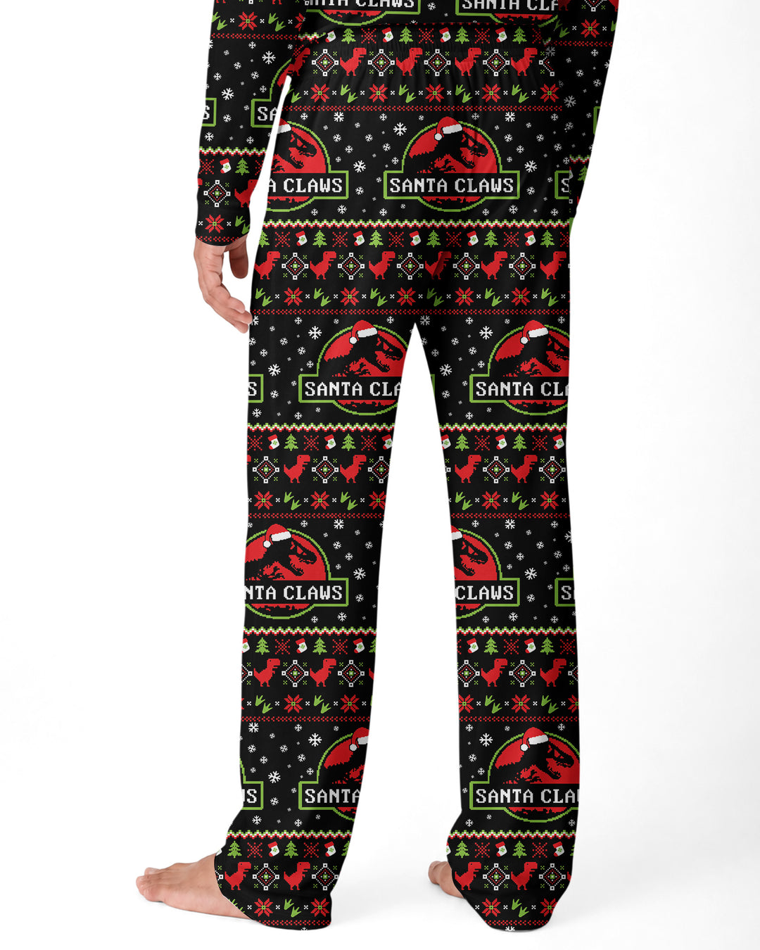 Santa Claws Christmas Bamboo Men's Pajama Set