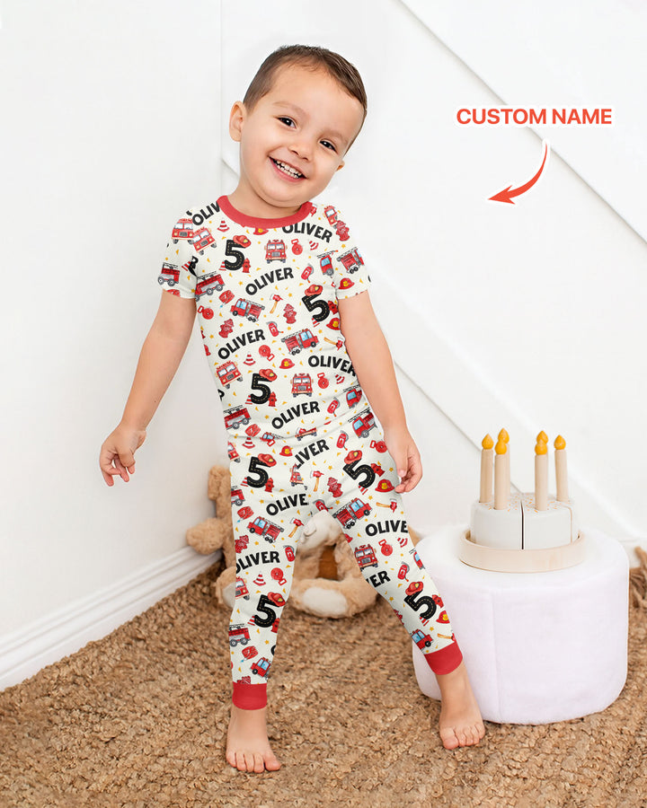 CUSTOM Template Bamboo Two Piece Short Sleeve Pyjamas Set