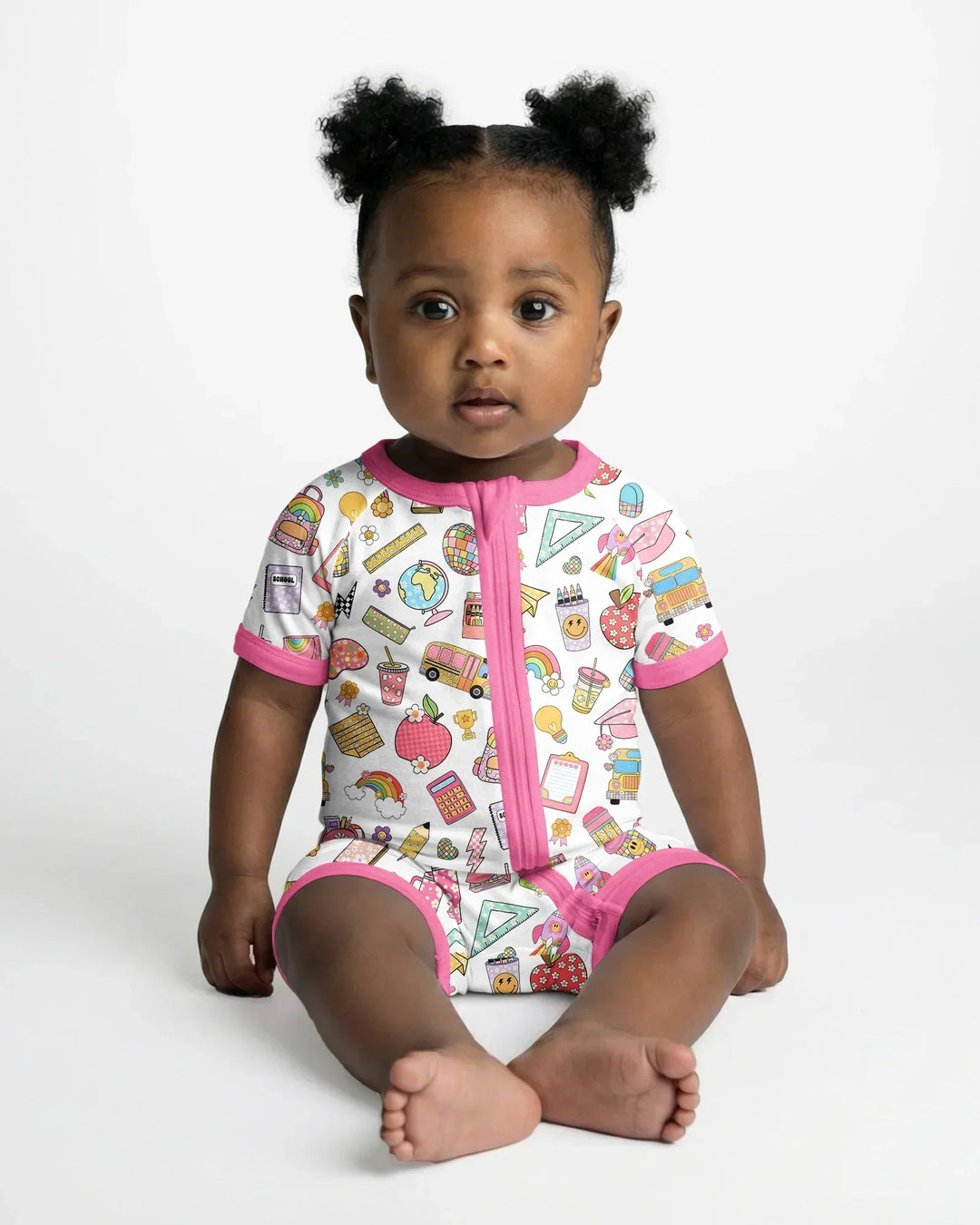 Preppy Back to School Bamboo Shorty Zippy