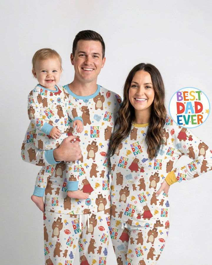 Best Daddy Bear Ever Family Matching Bamboo Men's Pajama Set