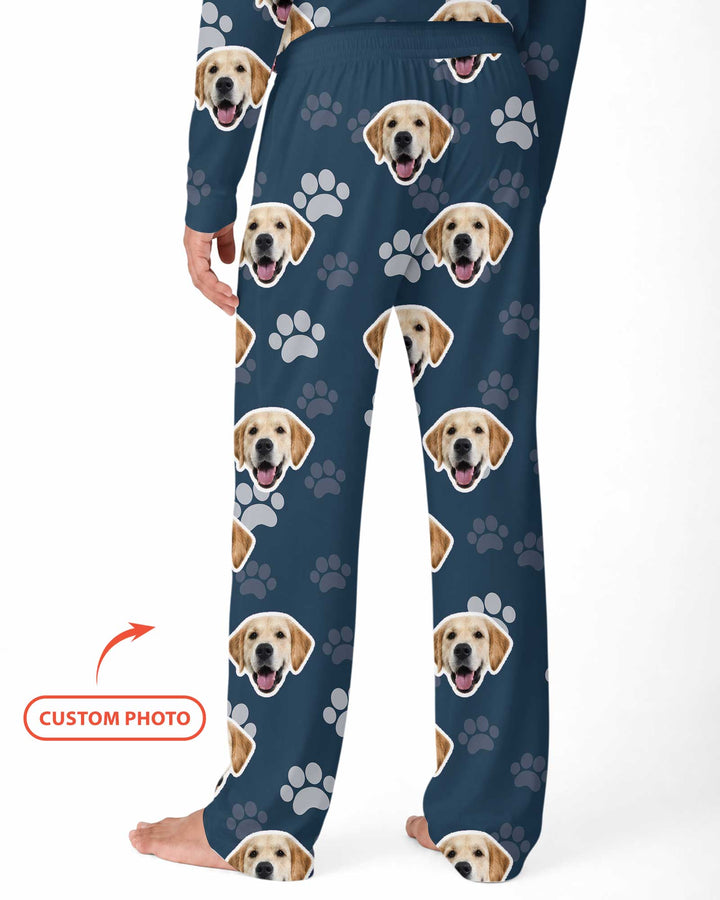 Personalized Dog & Cat Photo Bamboo Men's Pajama Set