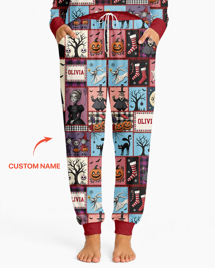 Vertical Halloween Bamboo Women Pajama Set