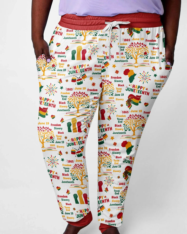Happy Juneteenth Bamboo Women Pajama Set