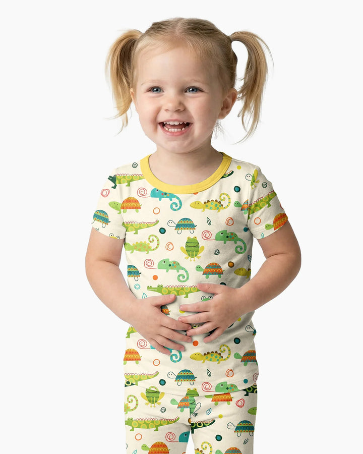 Swamp Buddies Bamboo Two Piece Short Sleeve Pajama Set