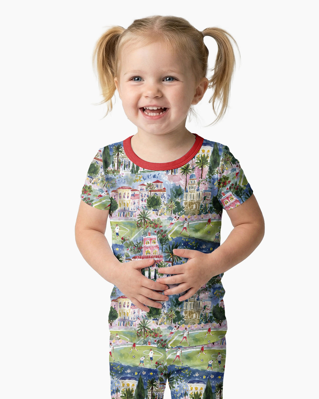 Soccer Tour 2026 Bamboo Two Piece Short Sleeve Pajama Set