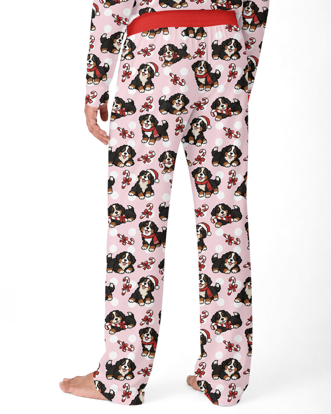 Holiday Bernese Mountain Christmas Dog Bamboo Men's Pajama Set