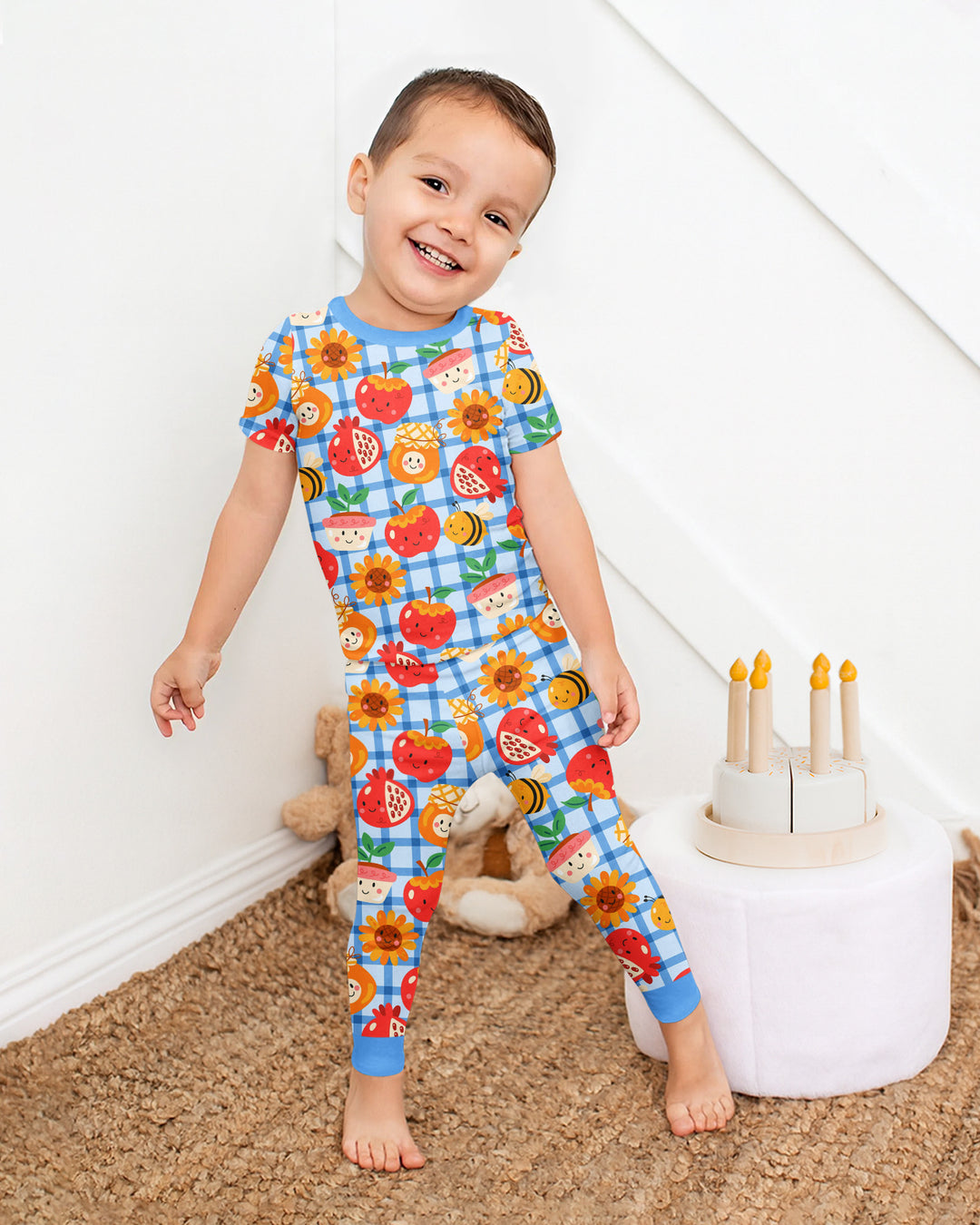 Sweet New Year Bamboo Two Piece Short Sleeve Pajama Set