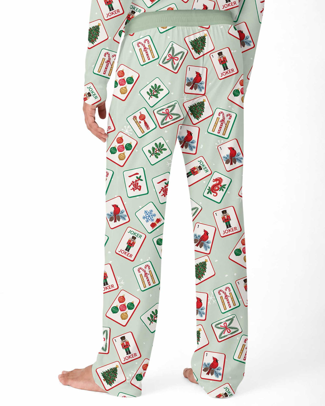 Christmas Mahjong  Bamboo Men's Pajama Set