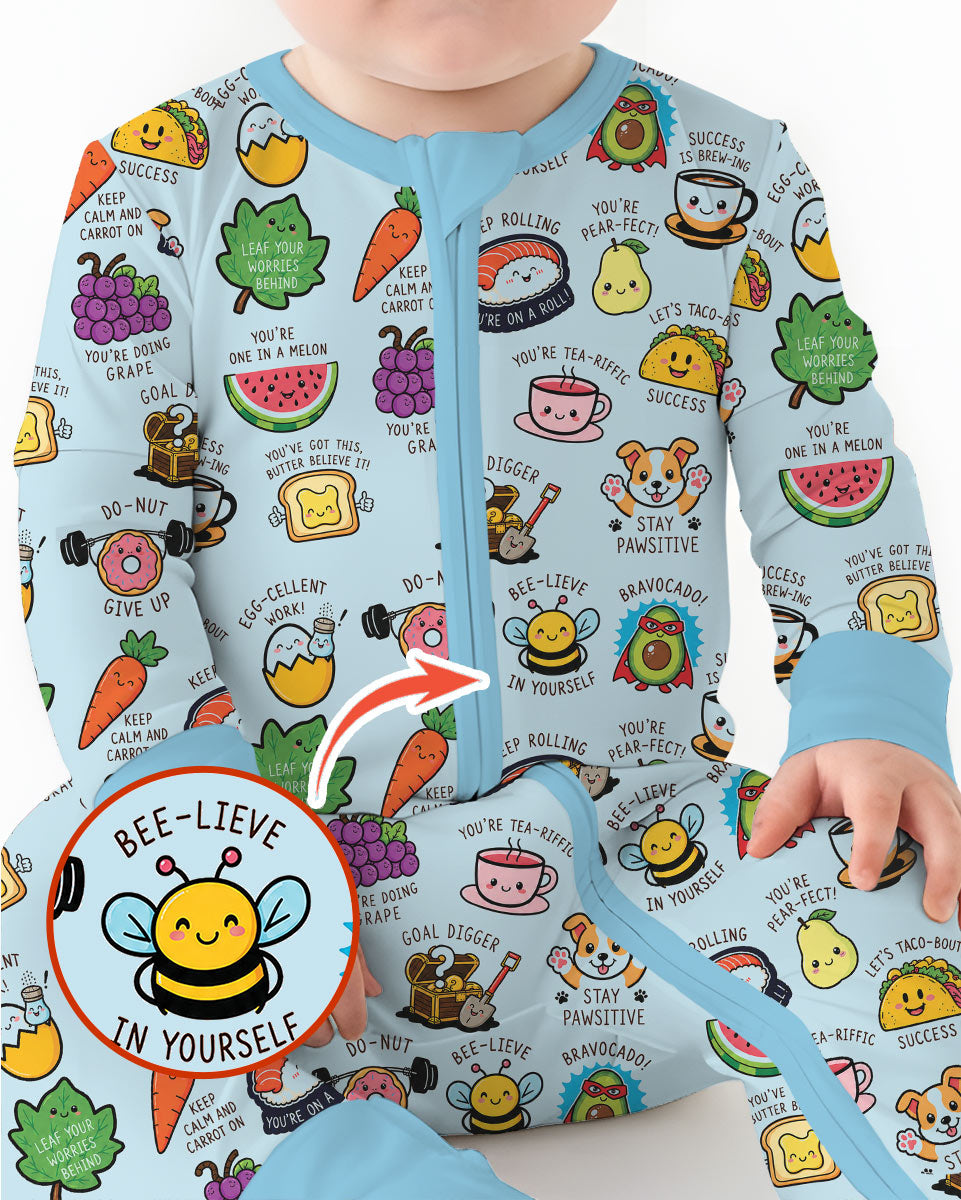 Cute Motivational Puns Bamboo Convertible Zippy