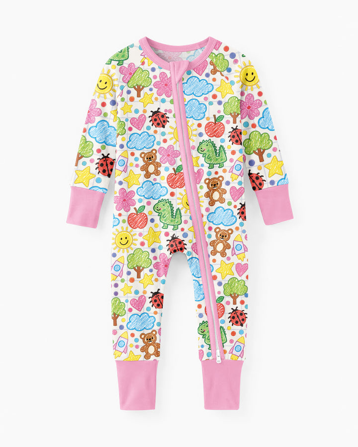 Baby Cute Draw Bamboo Convertible Zippy