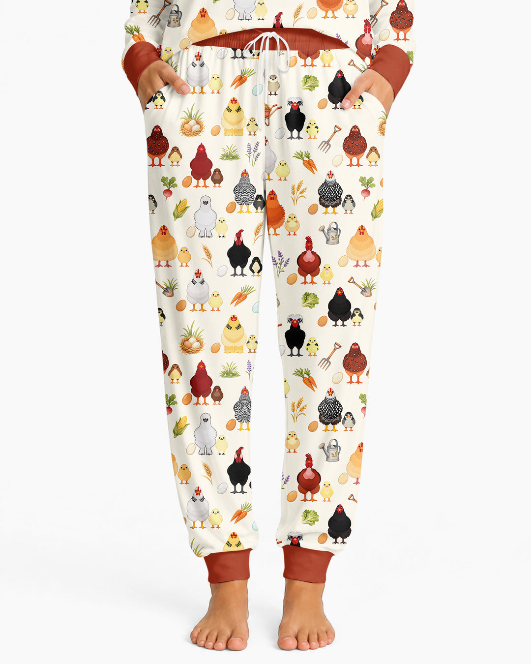 Chicks & Eggs Bamboo Women Pajama Set