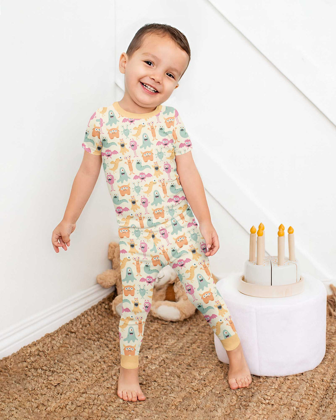 Monster Boo Bash Bamboo Two Piece Short Sleeve Pajama Set