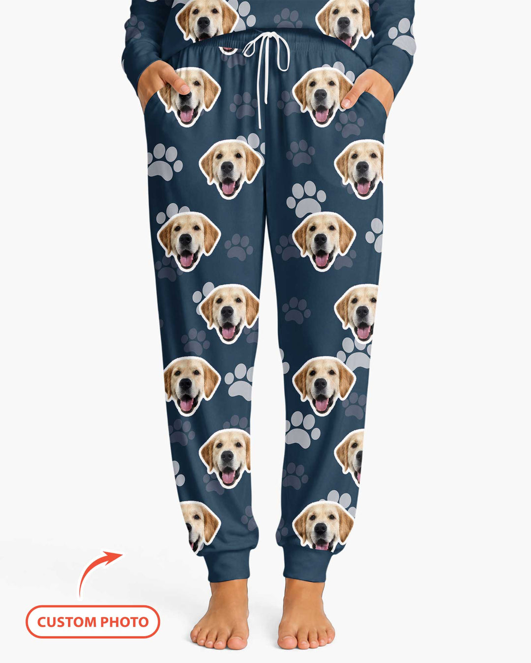 Personalized Dog & Cat Photo Bamboo Women Pajama Set