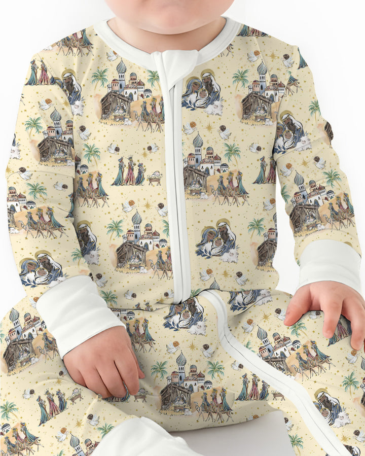 Nativity Christmas Family Matching Family Bamboo Convertible Zippy