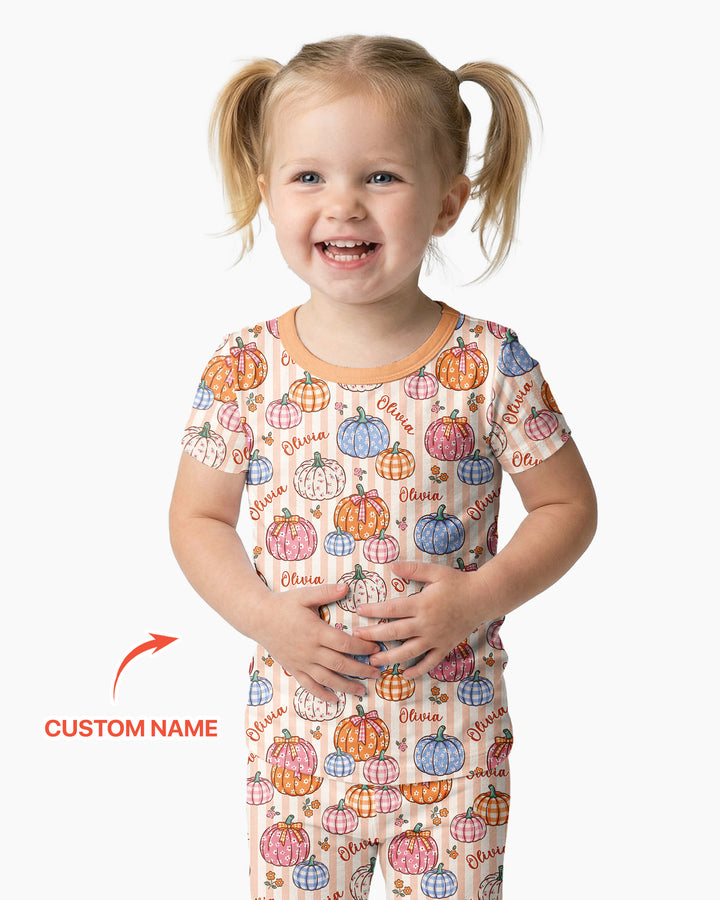 CUSTOM Template Bamboo Two Piece Short Sleeve Pyjamas Set