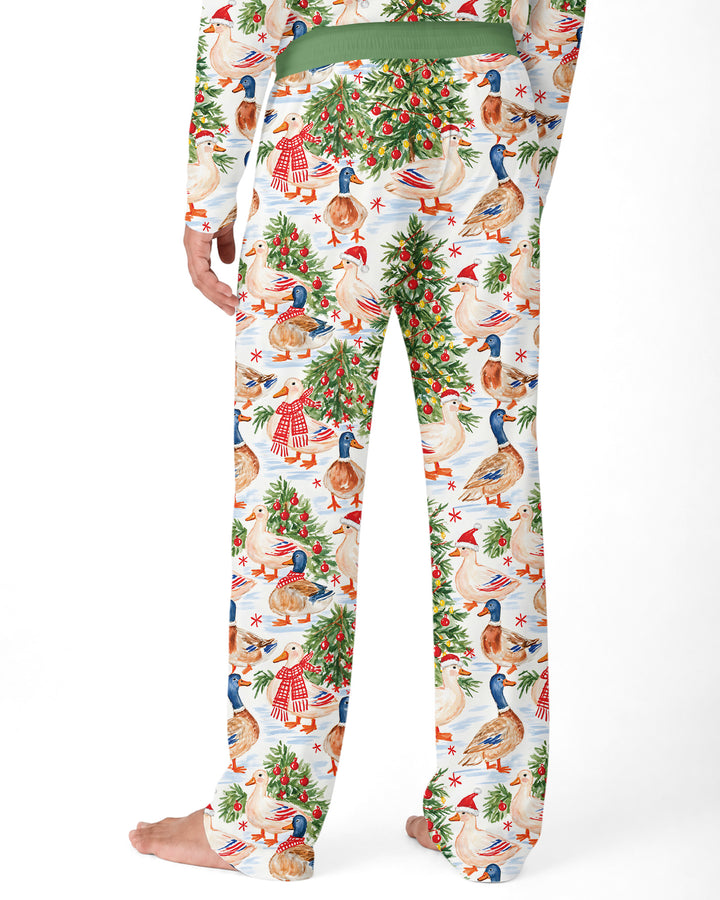 Christmas and Duck Bamboo Men's Pajama Set