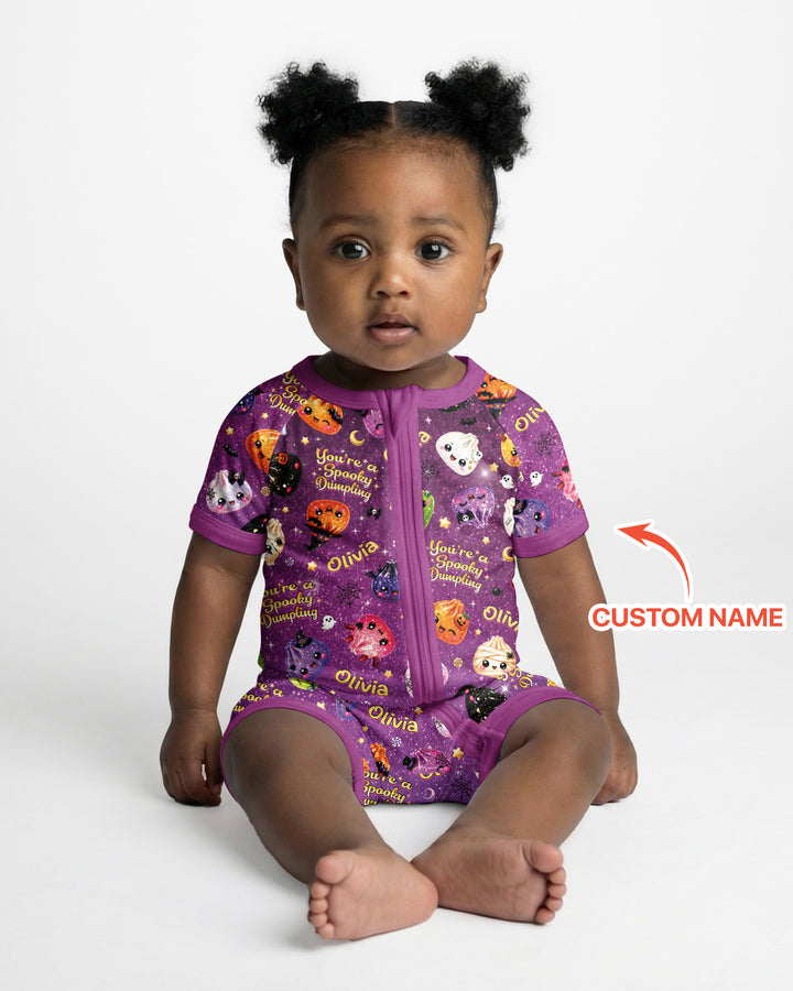 Custom Name You're A Spooky Dumpling Bamboo Shorty Zippy