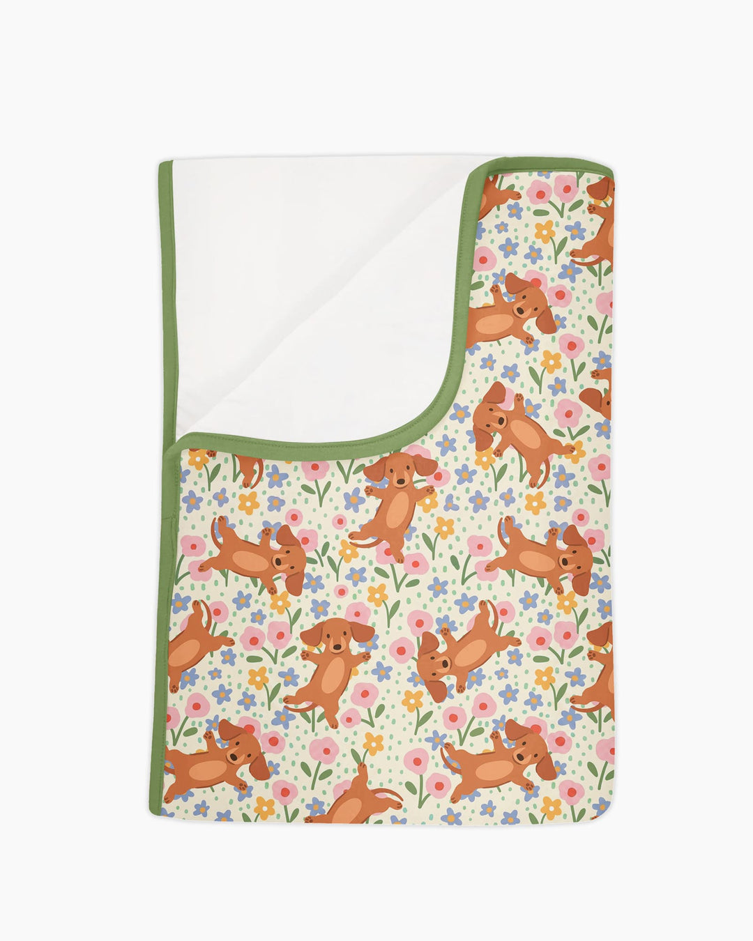 Dachshund Blooms Family Matching Bamboo Blanket