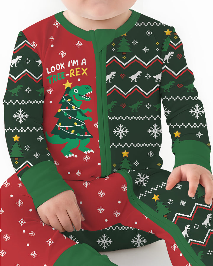Look I'm Tree-Rex Ugly Christmas Bamboo Convertible Zippy