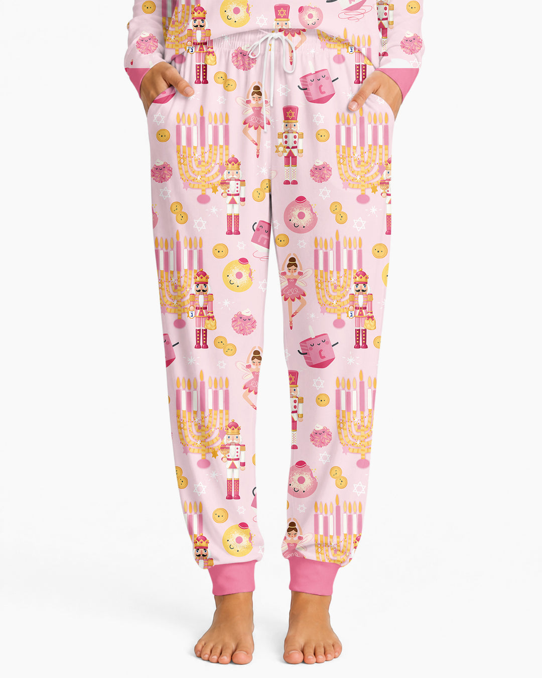 Hanukkah Nutcracker King Family Matching Bamboo Women Pajama Set
