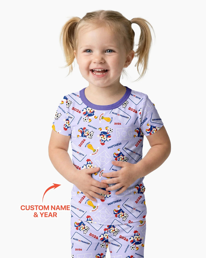 My First World Cup Bamboo Two Piece Short Sleeve Pajama Set