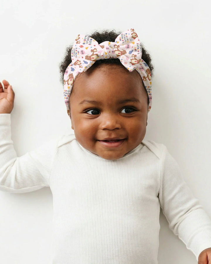 First Father's Day Daddy Bear Family Matching Headband