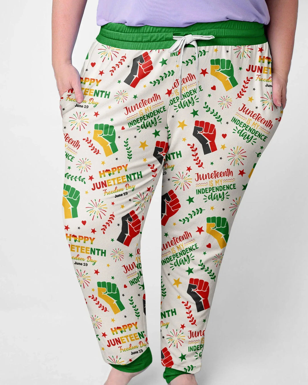Happy Juneteenth Freedom Day Bamboo Women Pajama Set