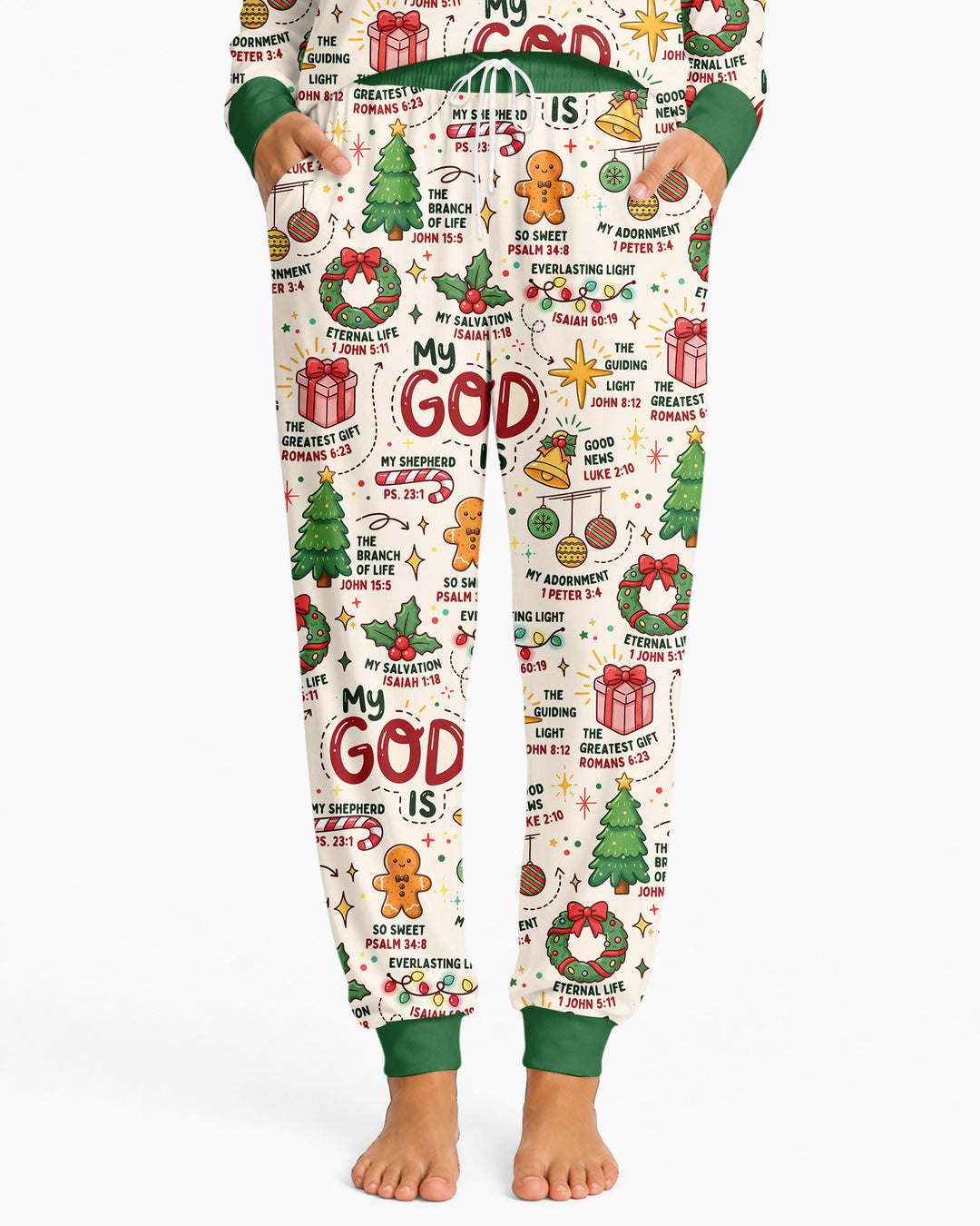 Christmas My God Is Bamboo Women Pajama Set
