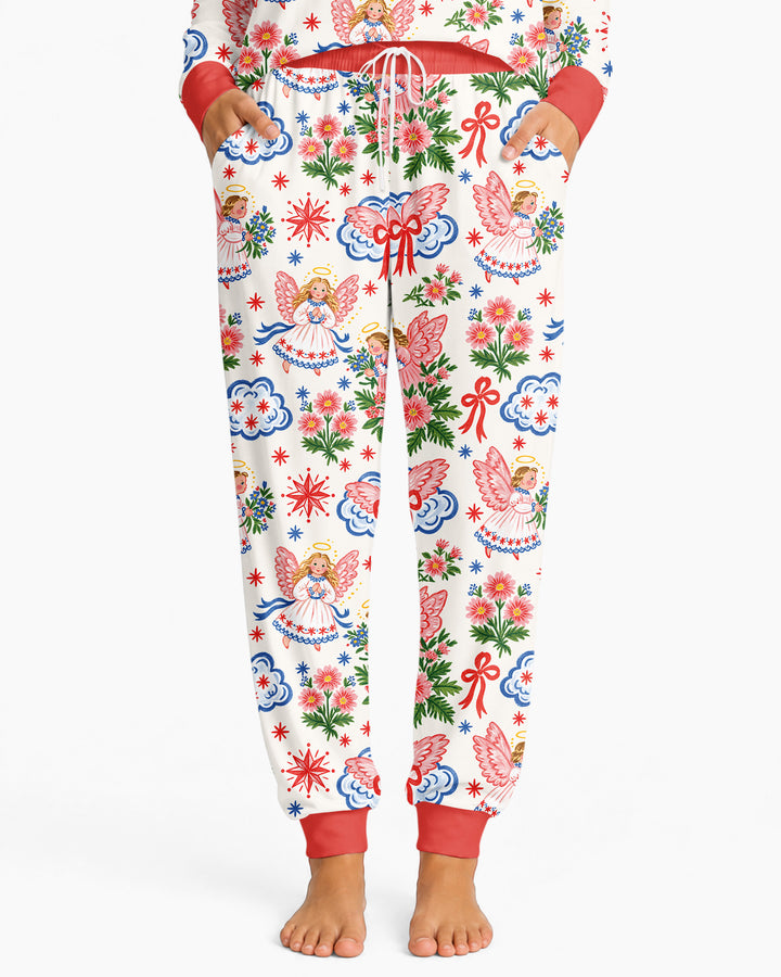 Angel Christmas Bamboo Women Pajama Set