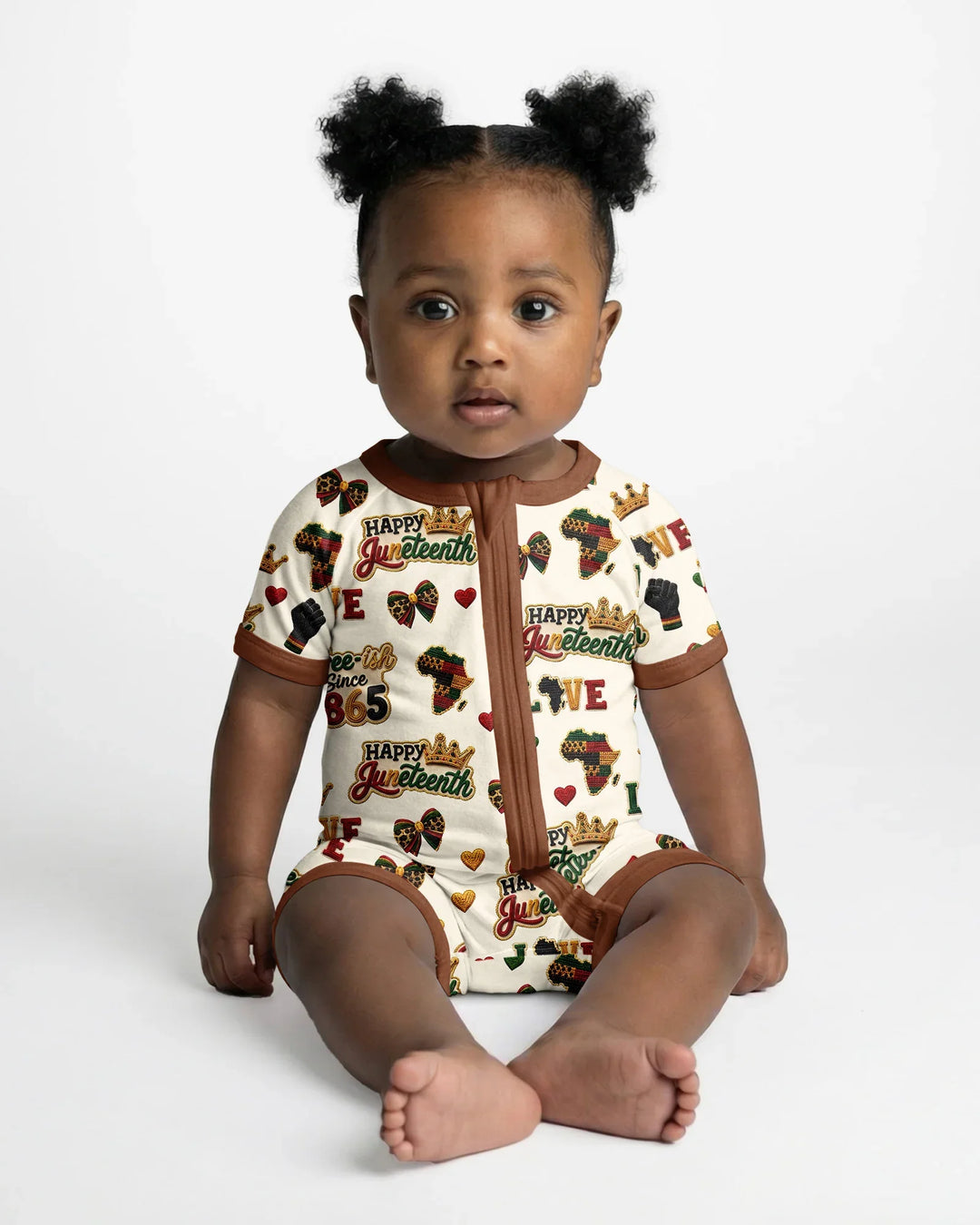 Juneteenth Free-ish Since 1865 Bamboo Shorty Zippy