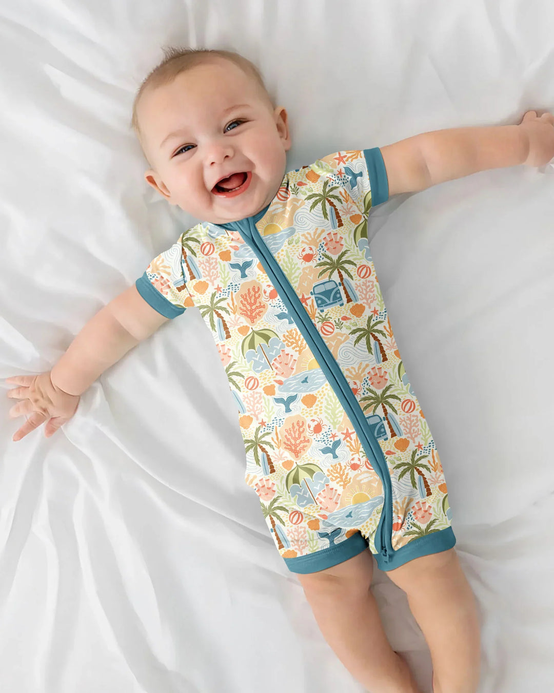 Beachy Boho Bamboo Shorty Zippy