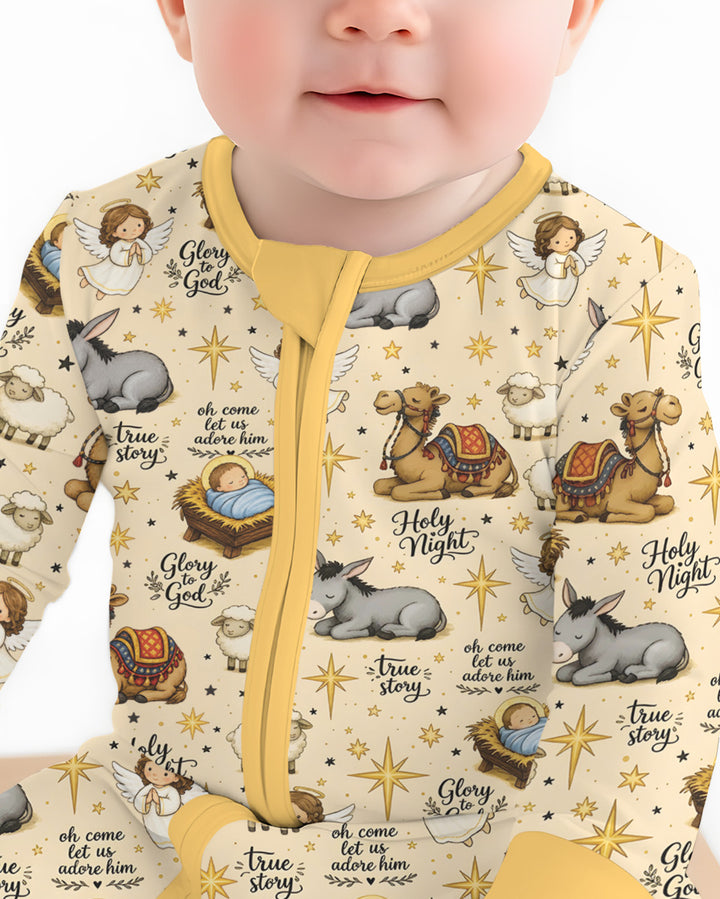 Nativity Christmas Holy Night Bamboo Convertible Zippy