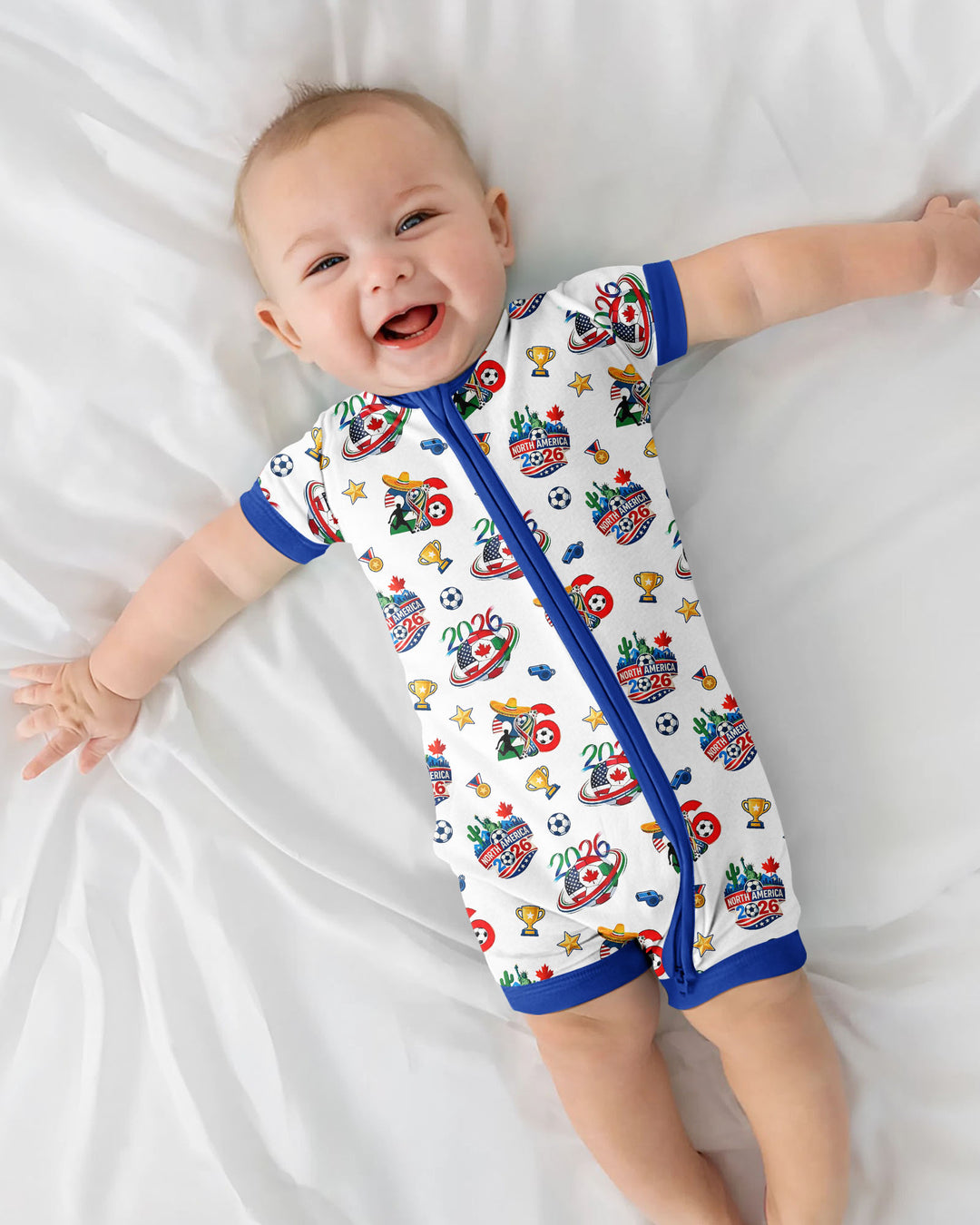 World Soccer North America 2026 Family Matching Bamboo Shorty Zippy