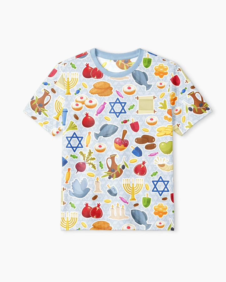 Shana Tovah Bamboo Men Short Sleeve Short Pajama Set