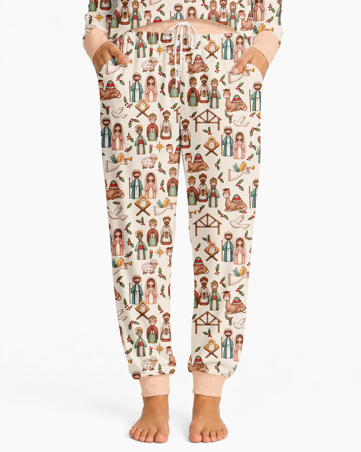 Holy Night Nativity Bamboo Women Pajama Set