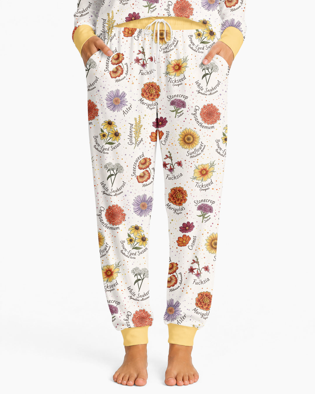 Autumn Blooms of North America Bamboo Women Pajama Set