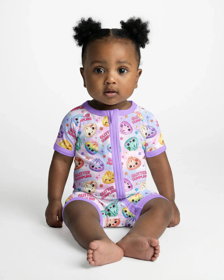 Glitter Dumpling Bamboo Shorty Zippy