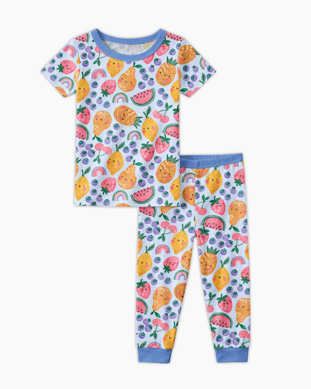 Fruitie Cuties Family Matching Bamboo Two Piece Short Sleeve Pajama Set