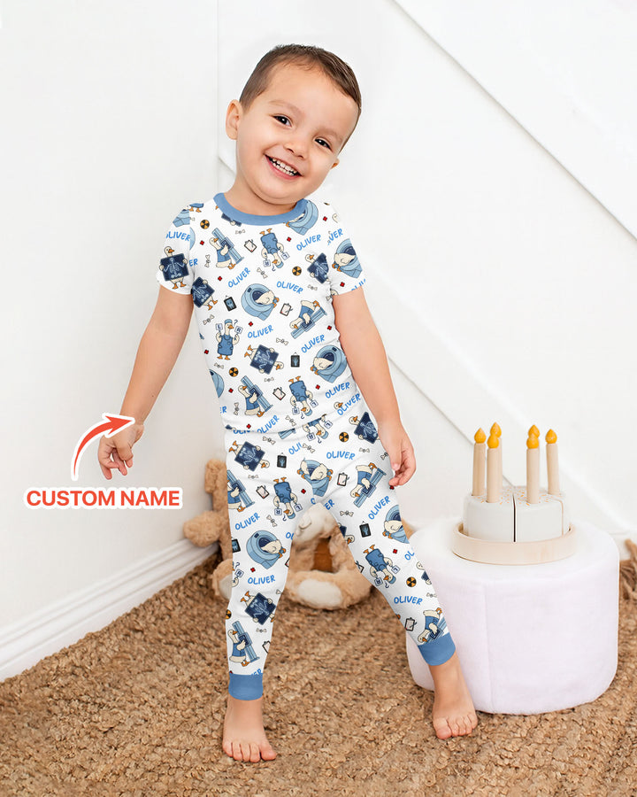 Rad Tech Goose Bamboo Two Piece Short Sleeve Pajama Set