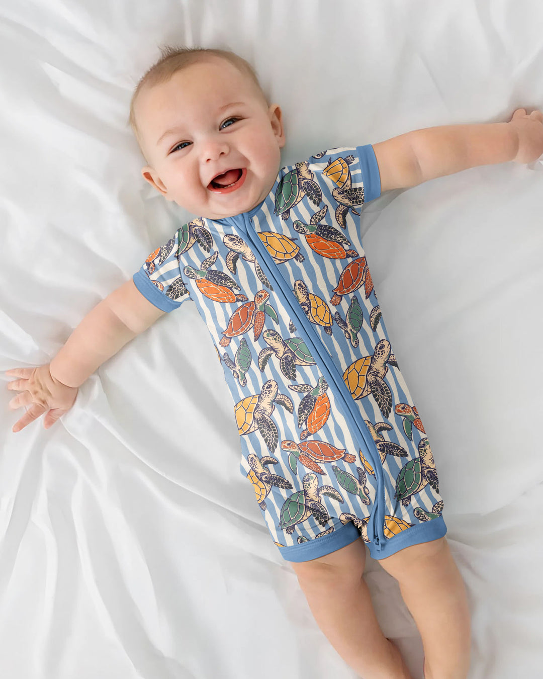 Turtle Bay Family Matching Bamboo Shorty Zippy