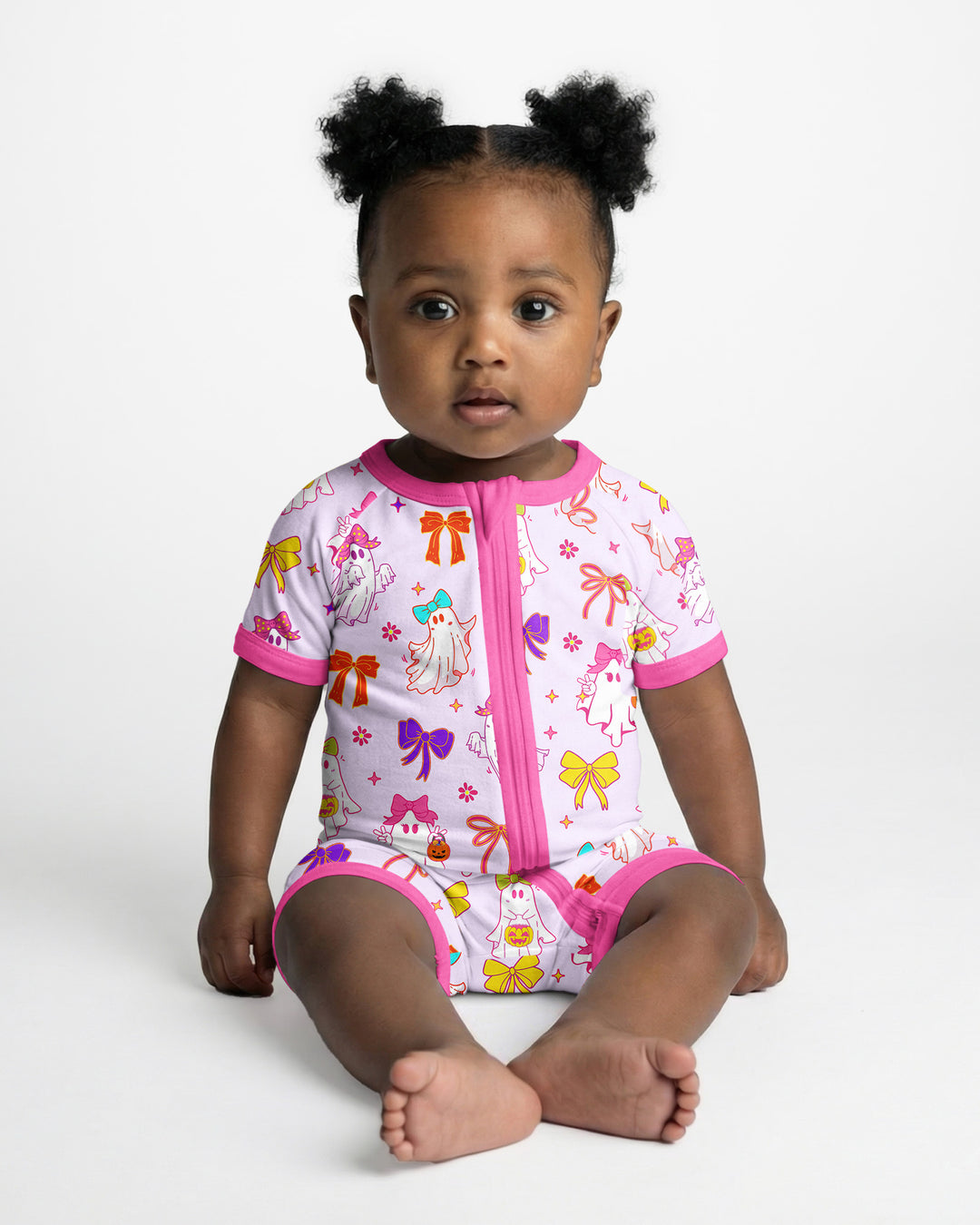 Coquette Ghost & Bow Bamboo Shorty Zippy