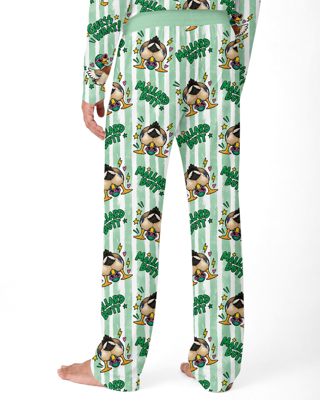 Guess What Mallard Butt Bamboo Men's Pajama Set