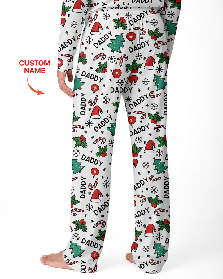 Funny Christmas Family Matching Bamboo Men's Pajama Set