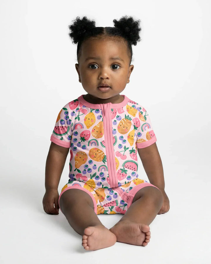 Fruitie Cuties Family Matching Bamboo Shorty Zippy