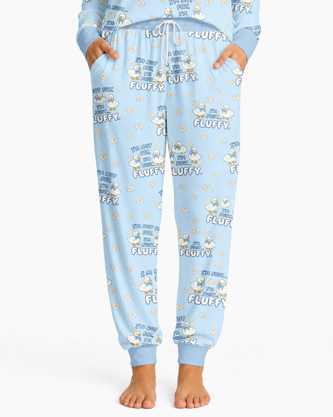Not Fat Just Fluffy Bamboo Women Pajama Set