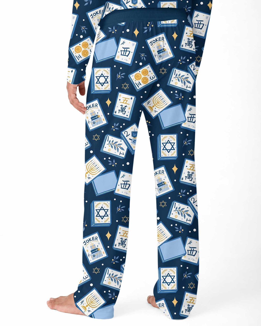 Mahjong Tov Hanukkah Family Matching Bamboo Men's Pajama Set