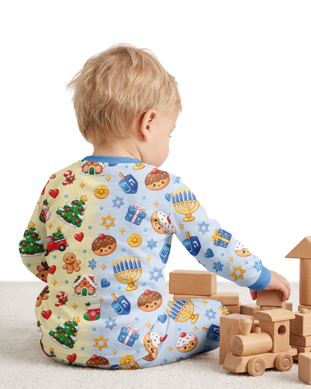 Merry Chrismukkah Bamboo Two Piece Long Sleeve Pajama Set