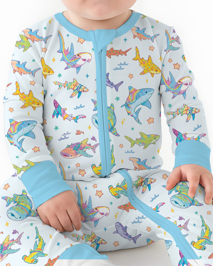 Tropical Sharks Bamboo Convertible Zippy