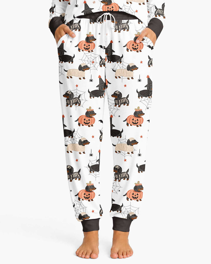 Howl-O-Weenie Dachshund Bamboo Women Pajama Set